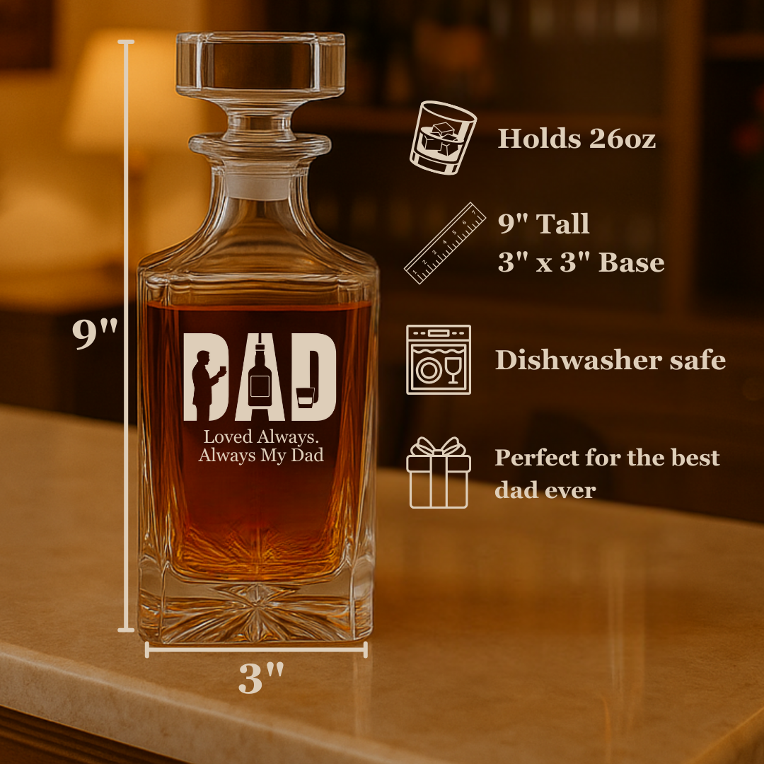 Father's Reserve Whiskey Decanter Set
