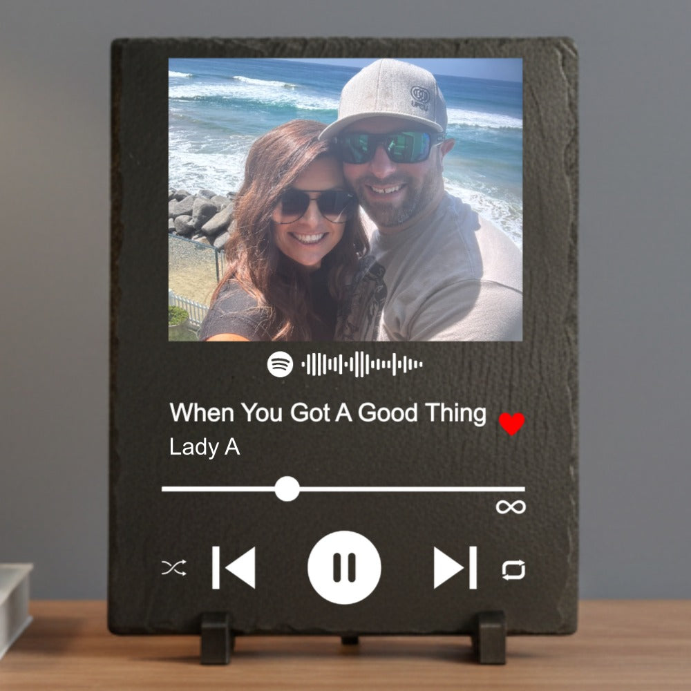 Spotify Scannable Song Slate Plaque