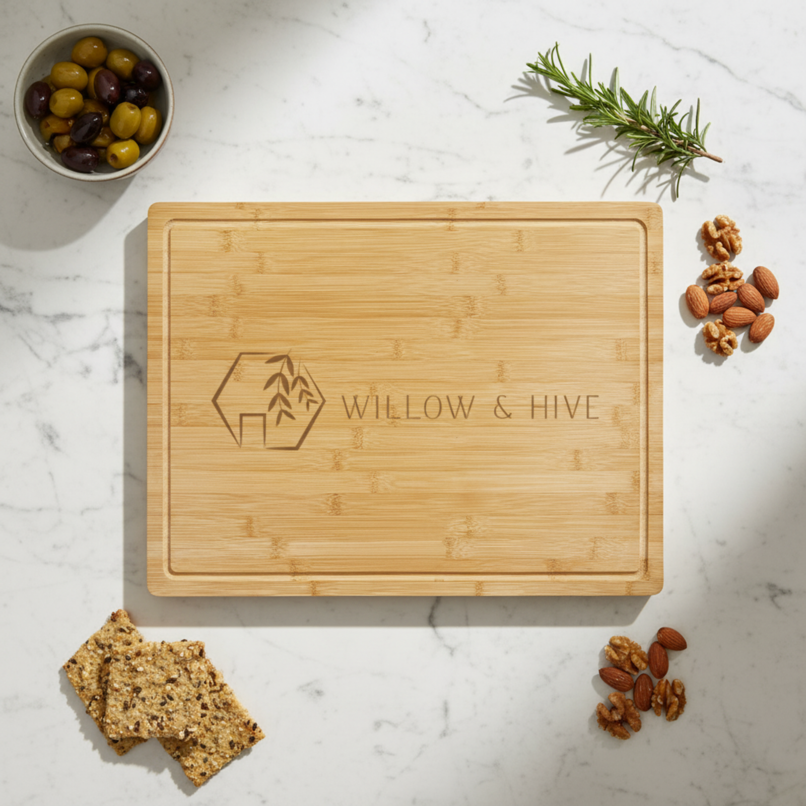 Custom Logo Bamboo Cutting Board