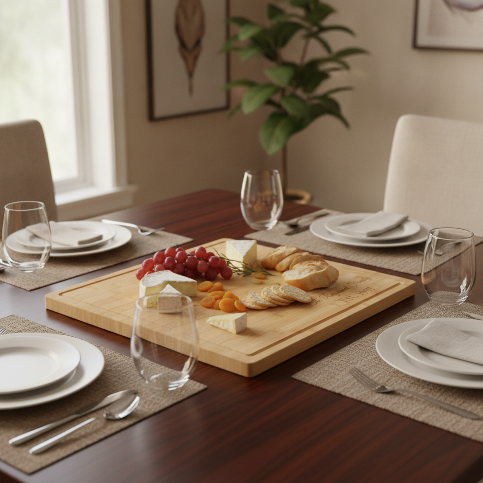 Personalized Large Bamboo Cutting Board