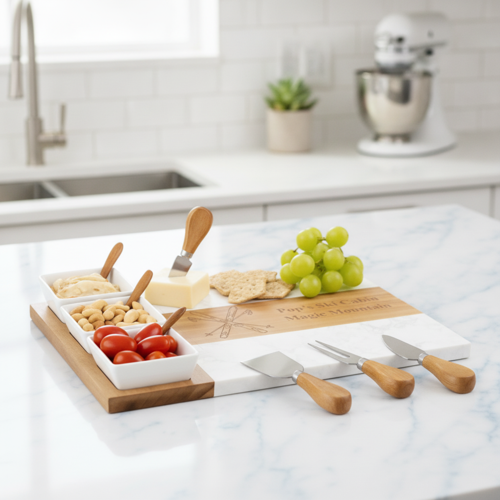 Personalized Alpine Keepsake Charcuterie Set