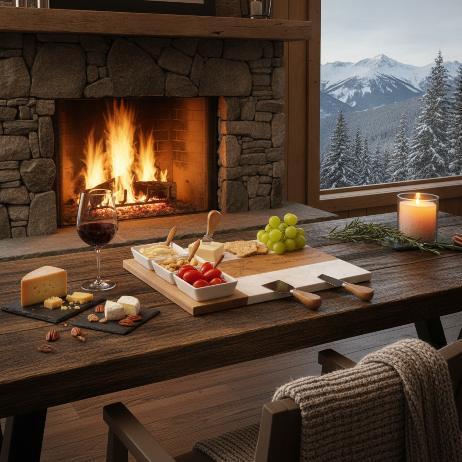 Personalized Alpine Keepsake Charcuterie Set