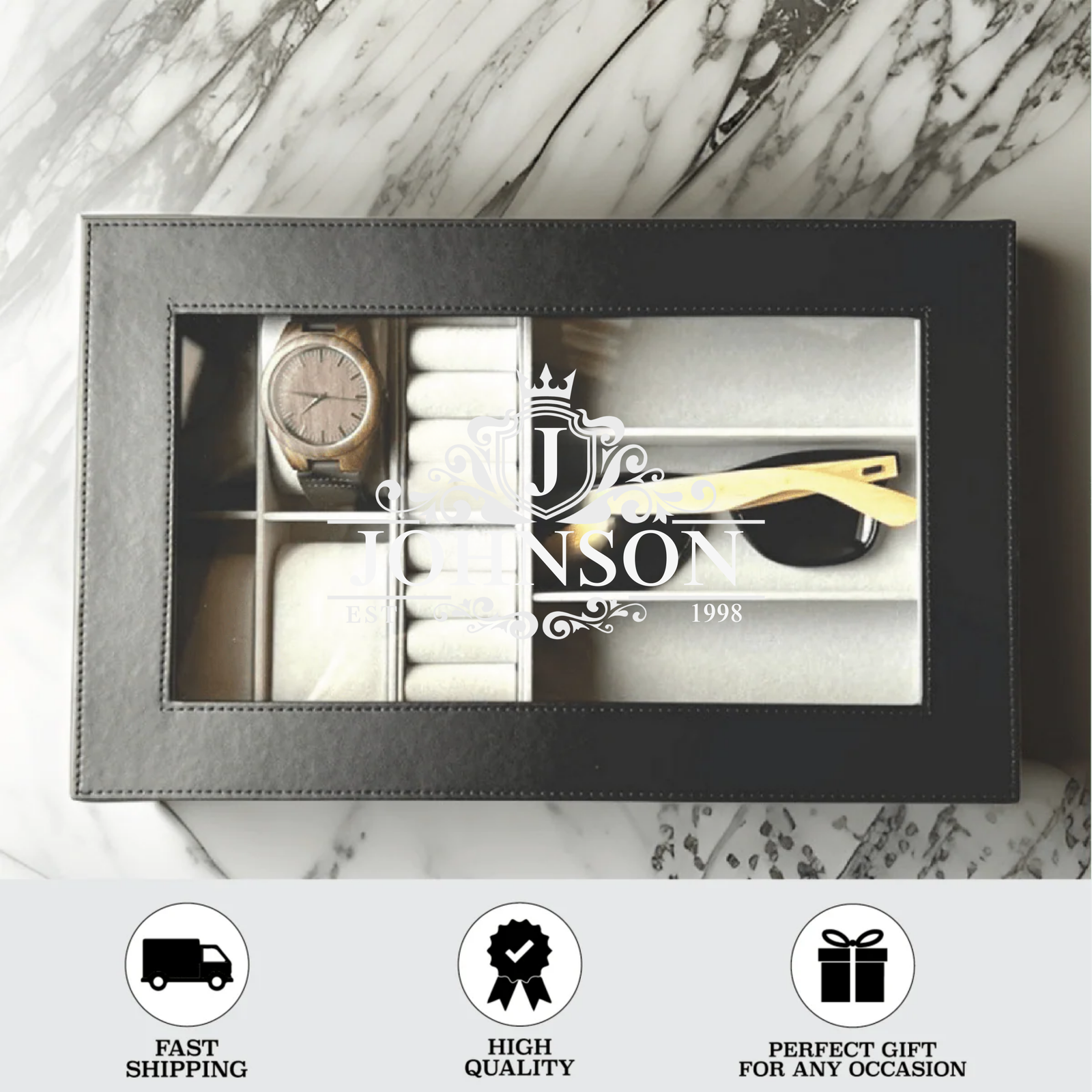Personalized Monogram Valet Box