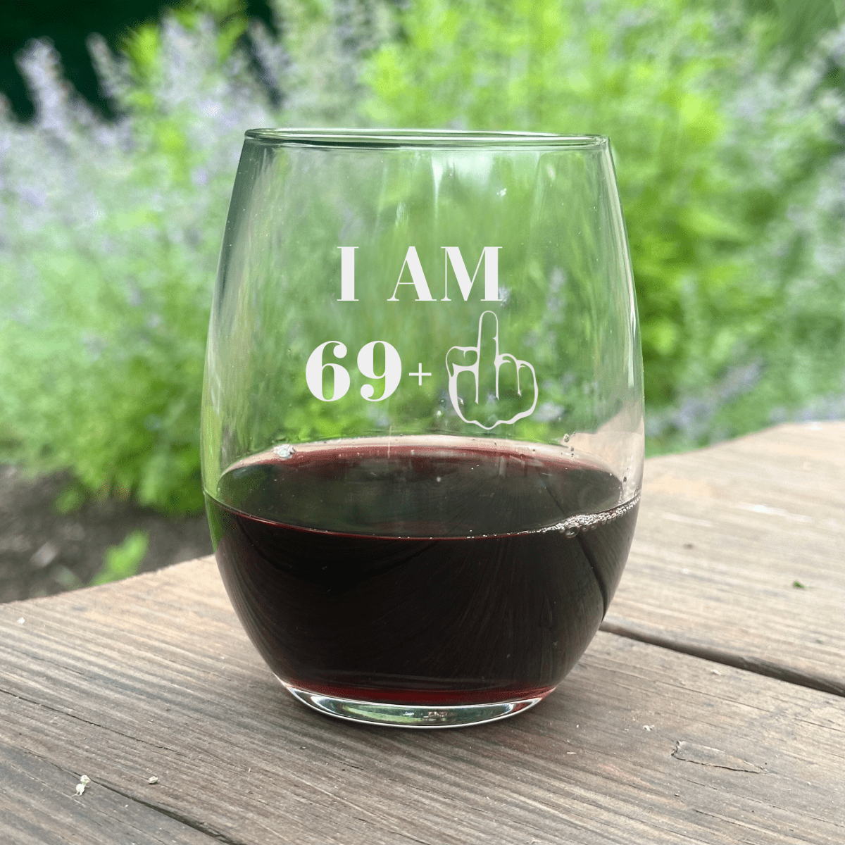 Personalized Witty Birthday Custom Wine Glass for her, Customized Gifts for Women by Groovy Girl Gifts