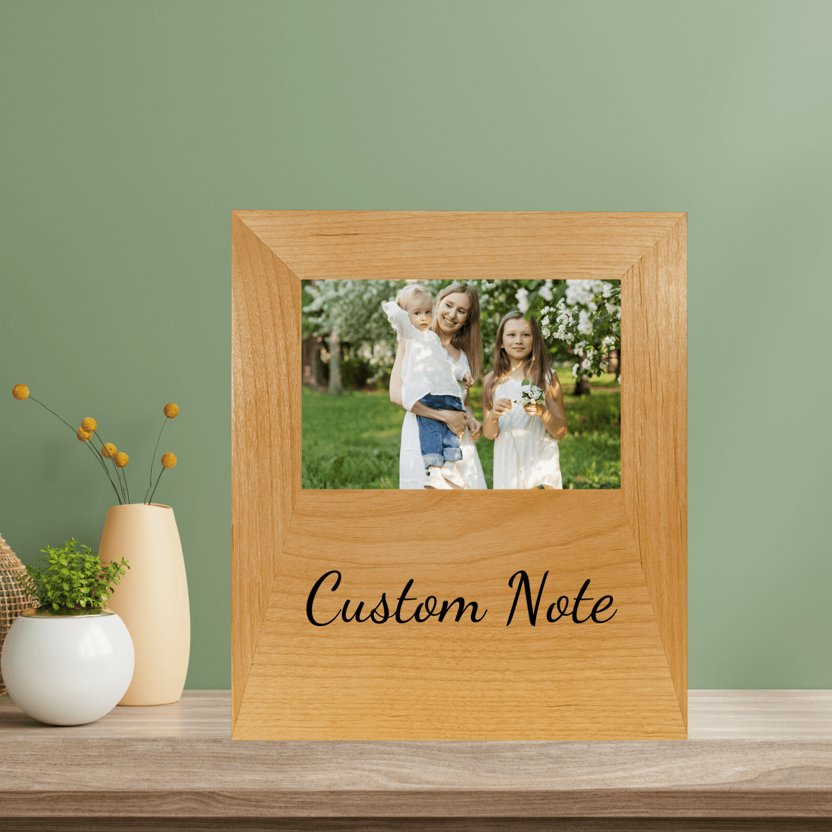 Personalized Memories Etched in Wood Frame for her, Customized Gifts for Women by Groovy Girl Gifts