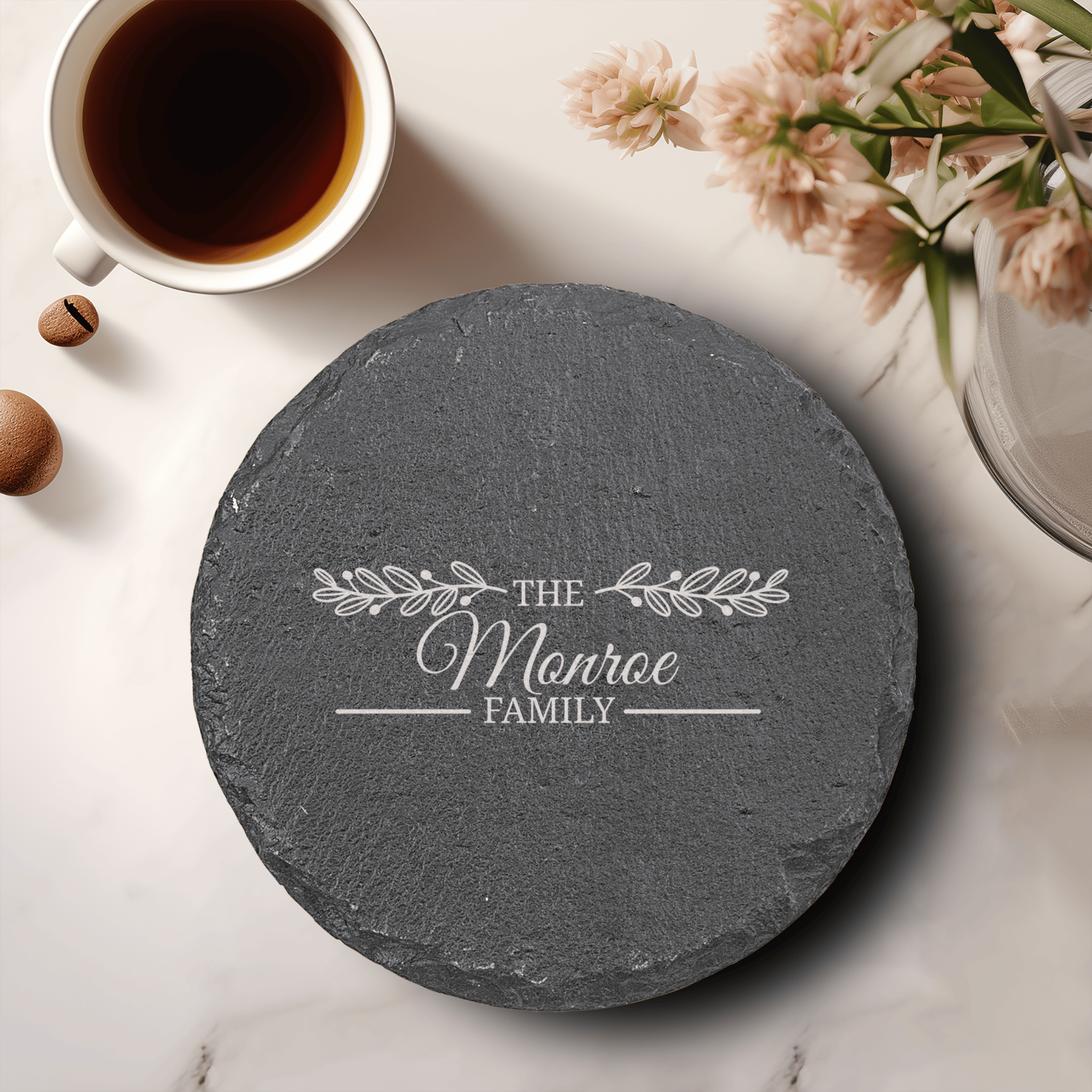 Lineage Leaf Slate Coaster
