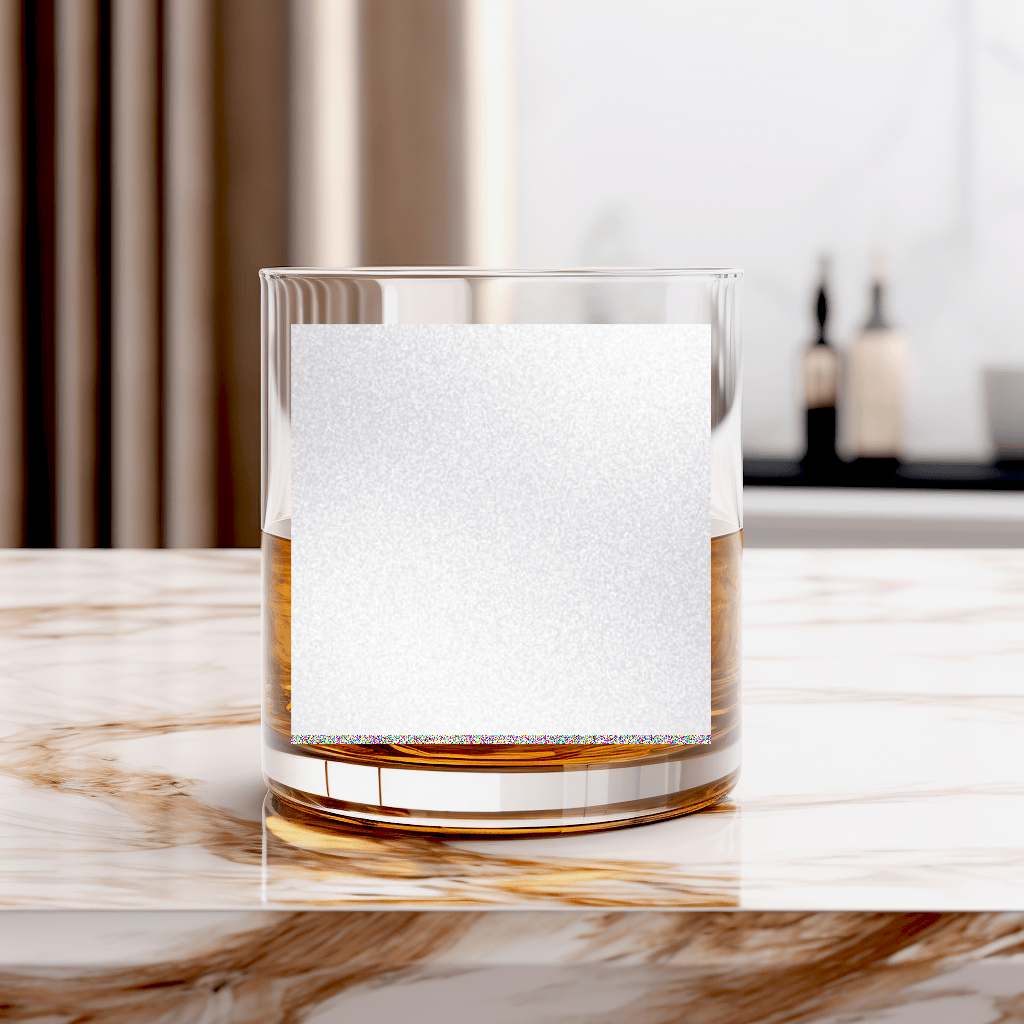 Lovers Tic Tac Toe Whiskey Glass