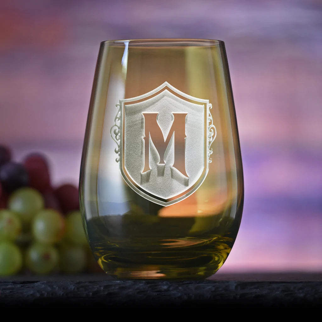 Monogrammed Stemless Wine Glass