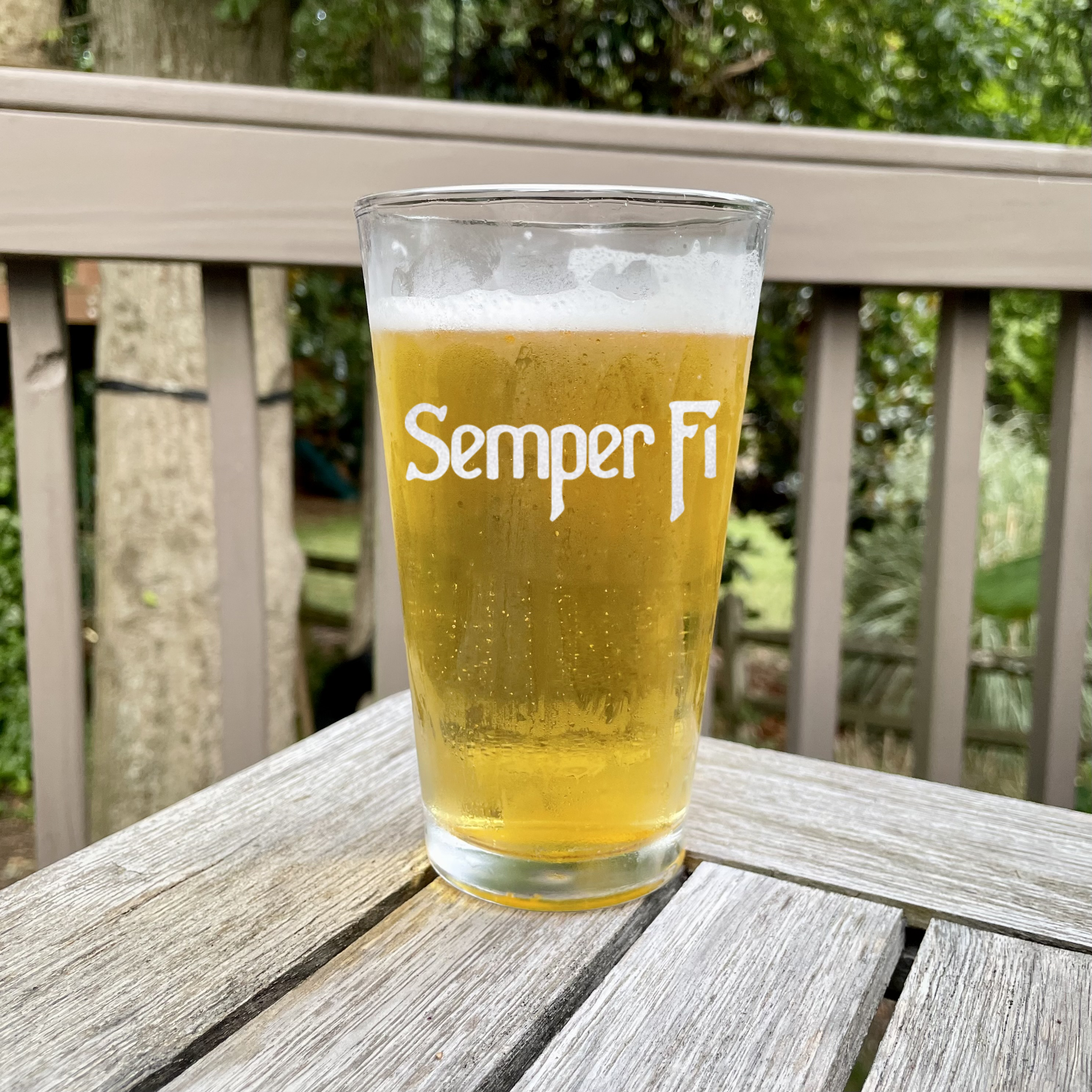 Semper Fi Pint Glass