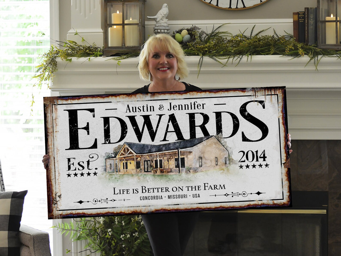 Last Name Homestead Sign