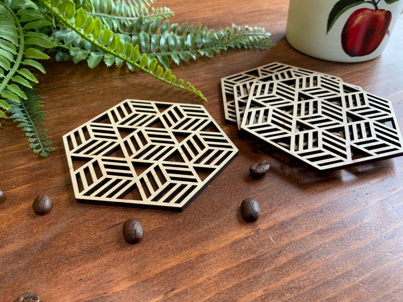Geometric Coaster Set