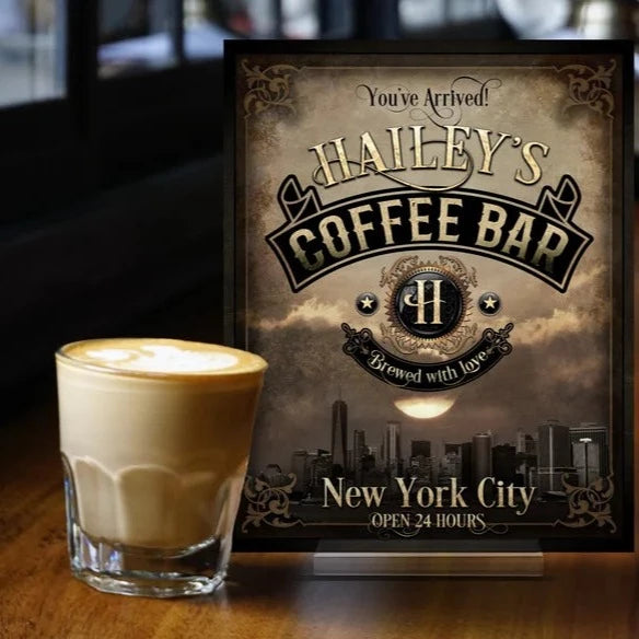 Skyline Coffee Bar Sign