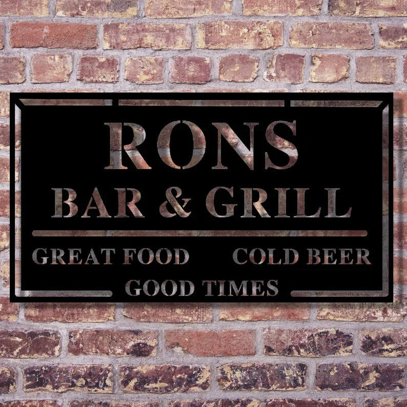 Custom Bar & Grill Sign