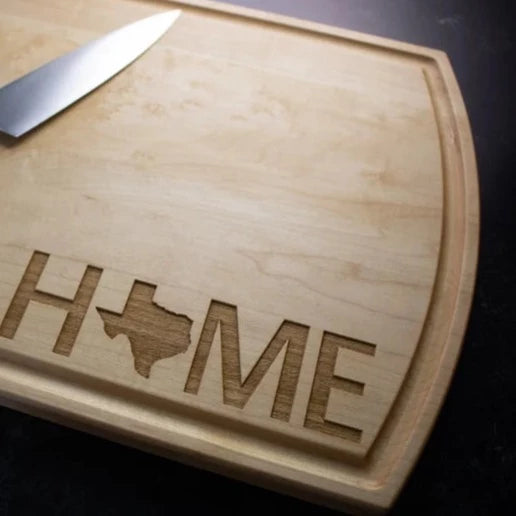 Custom Home State Cutting Board
