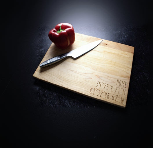 Coordinates Cutting Board