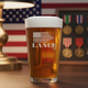 American Heroes Personalized Pint Glass