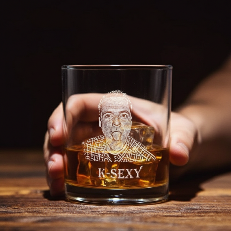 Legacy Portrait Custom Whiskey Glass
