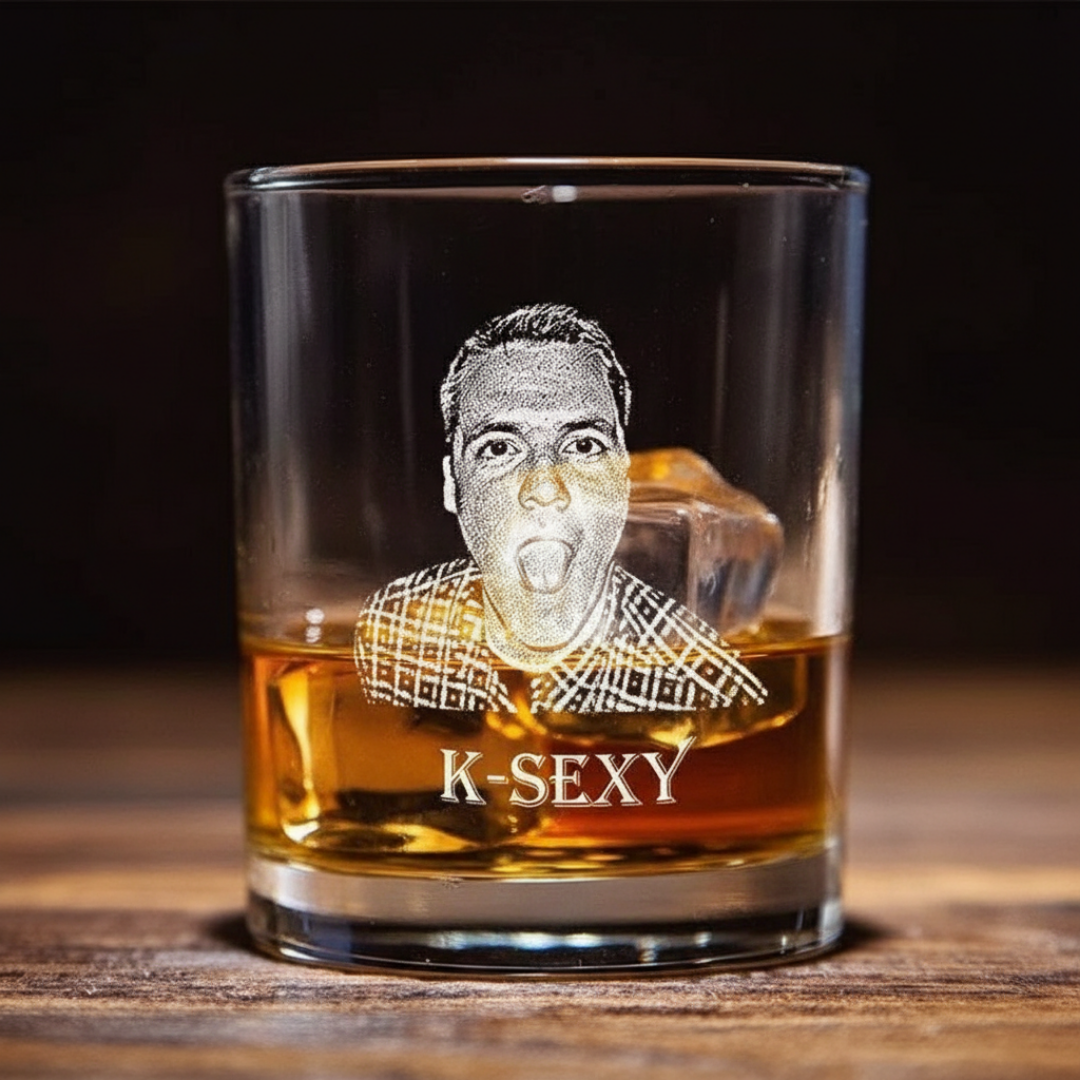 Legacy Portrait Custom Whiskey Glass