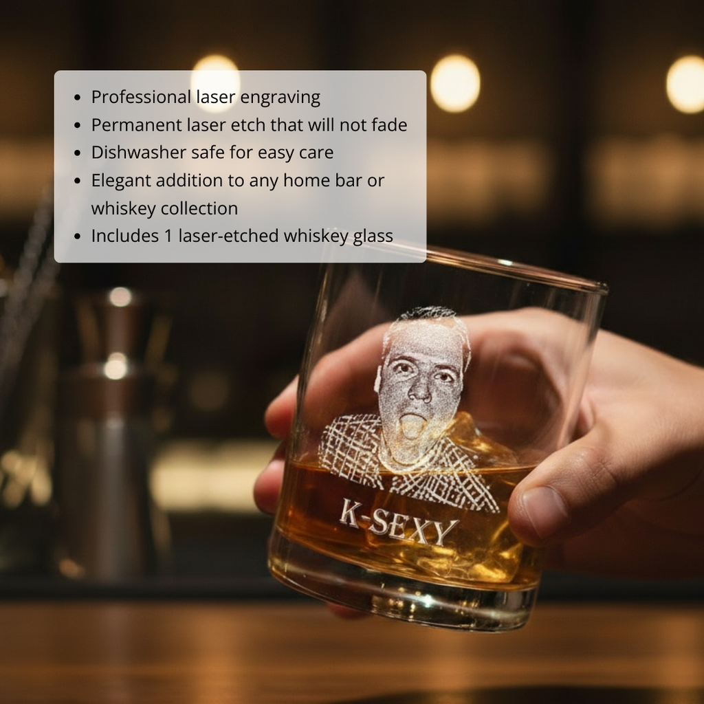 Legacy Portrait Custom Whiskey Glass