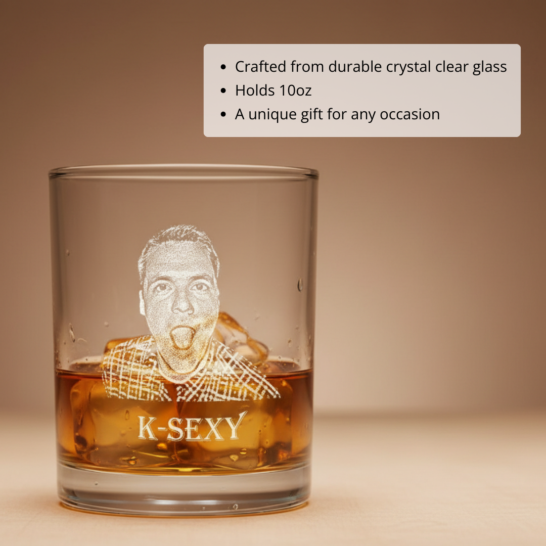 Legacy Portrait Custom Whiskey Glass