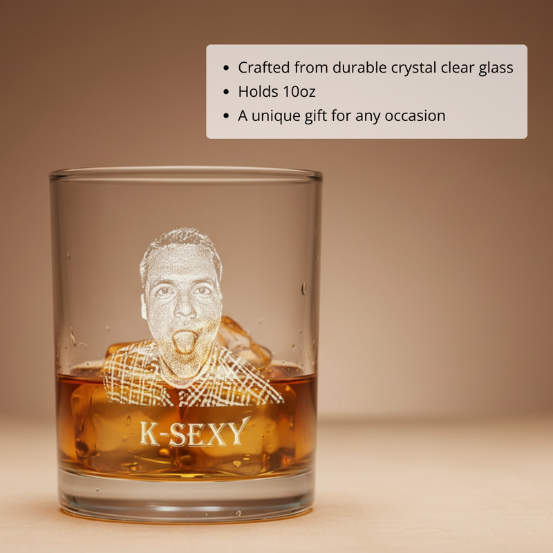 Legacy Portrait Custom Whiskey Glass