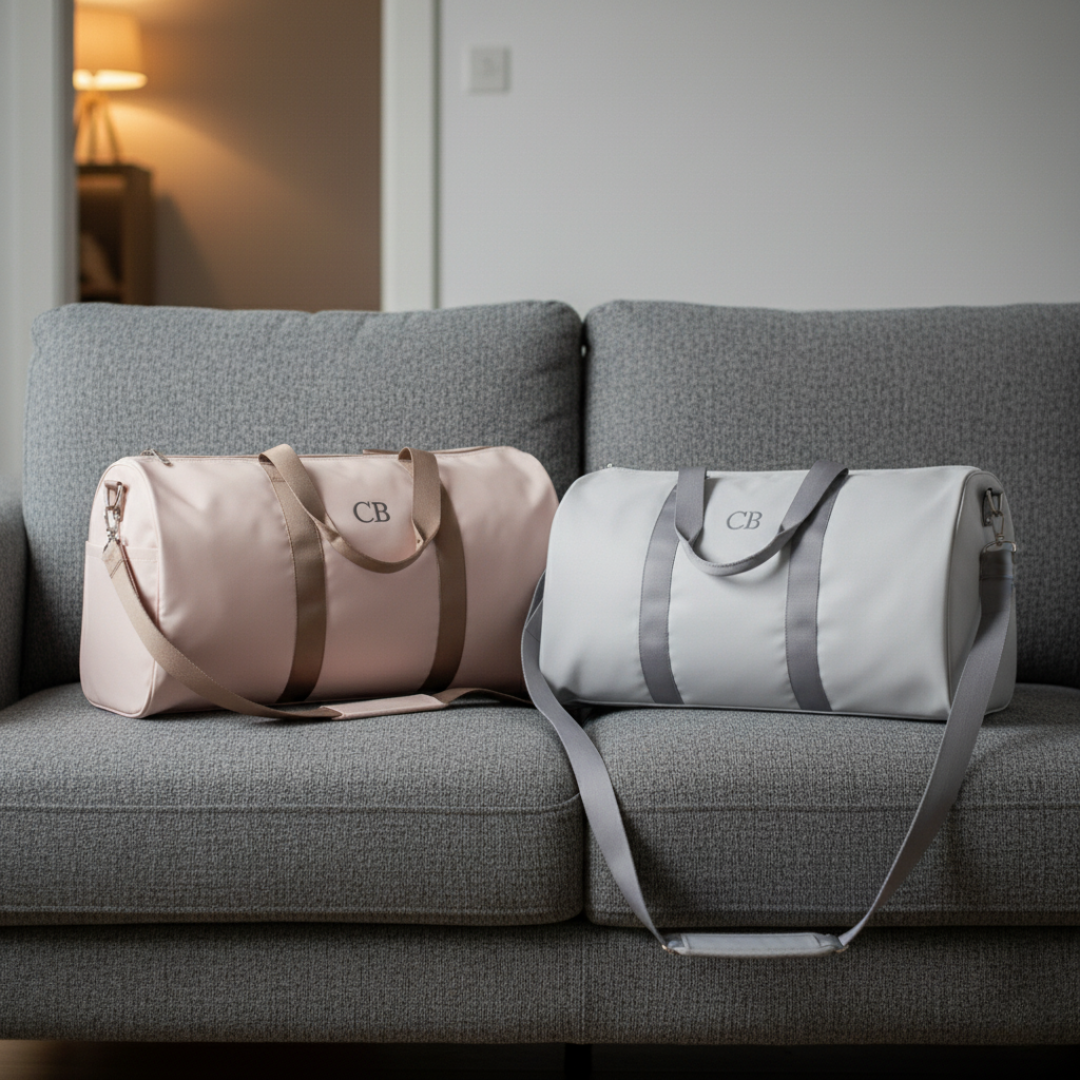 Personalized First In Line Personalized Duffle Bag for her, Customized Gifts for Women by Willow and Hive