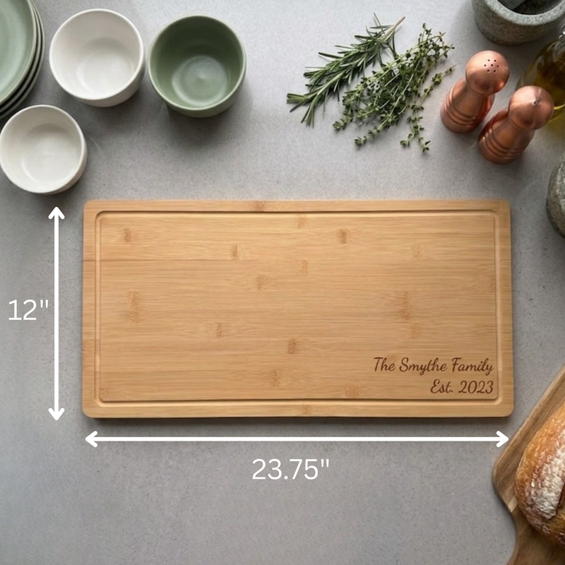Personalized Bamboo Serving Board