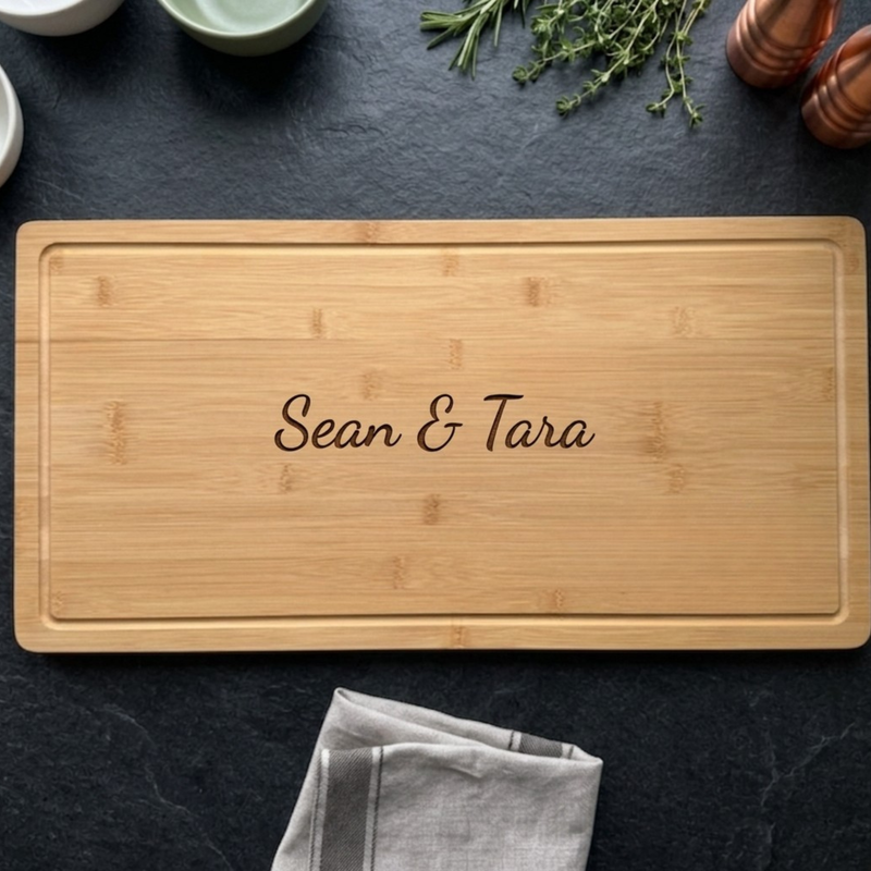Personalized Bamboo Serving Board