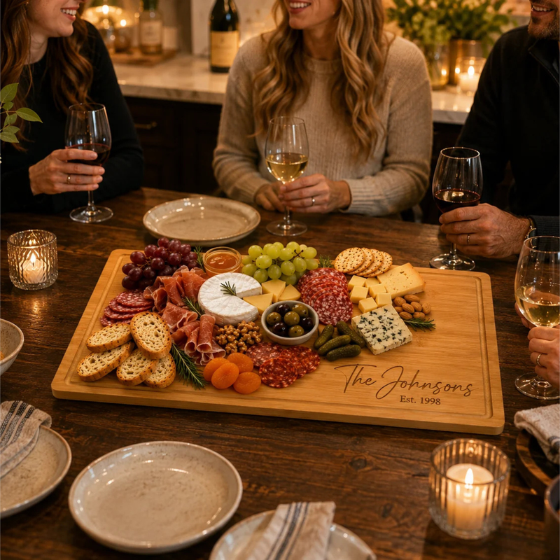 Personalized Bamboo Serving Board