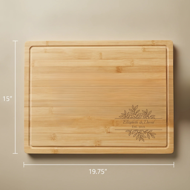 Evergreen Love Anniversary Cutting Board