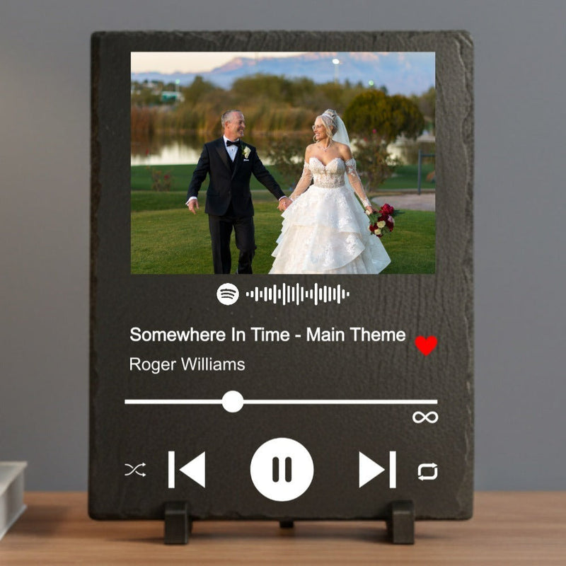 Spotify Scannable Song Slate Plaque