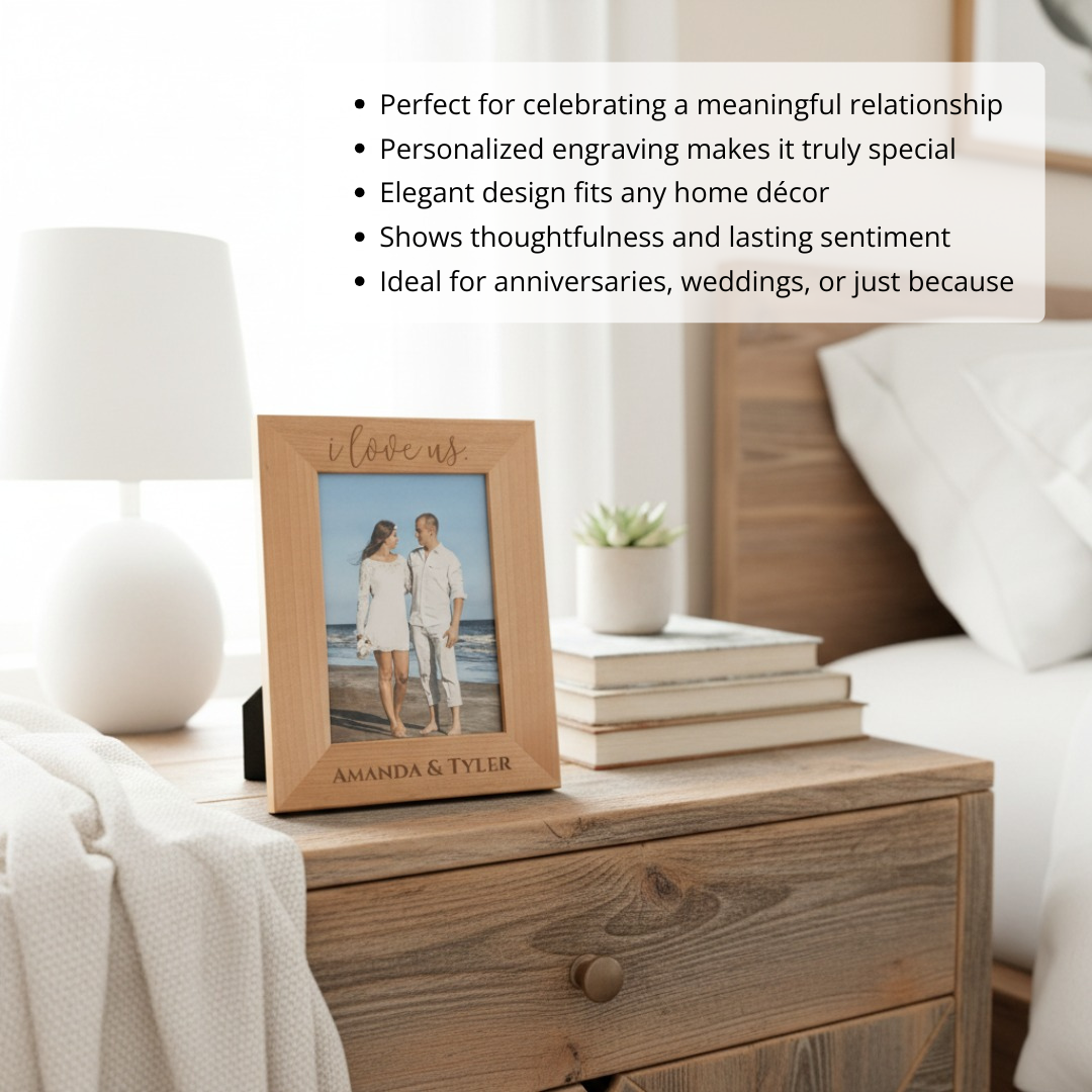 I Love Us Personalized Frame