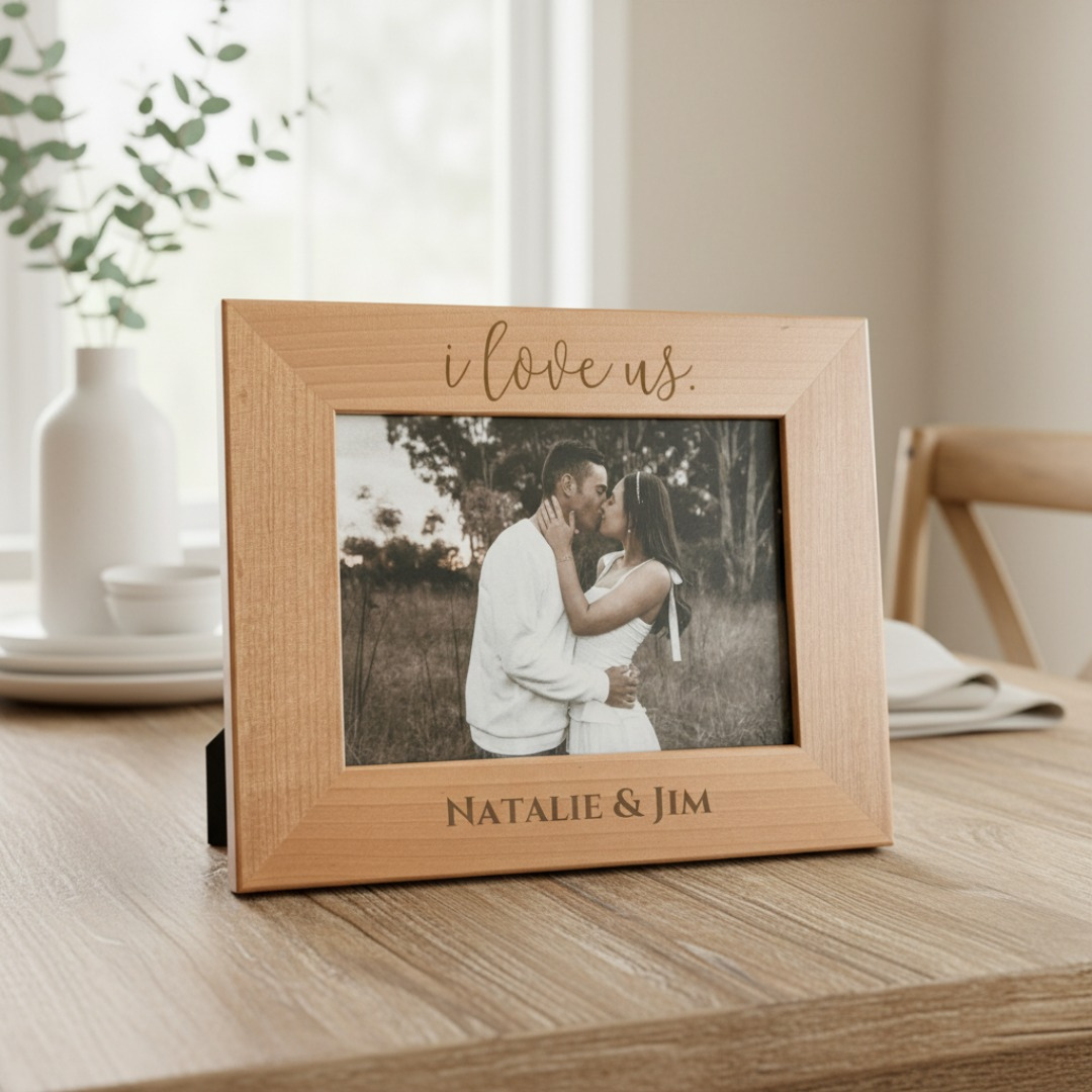 I Love Us Personalized Frame