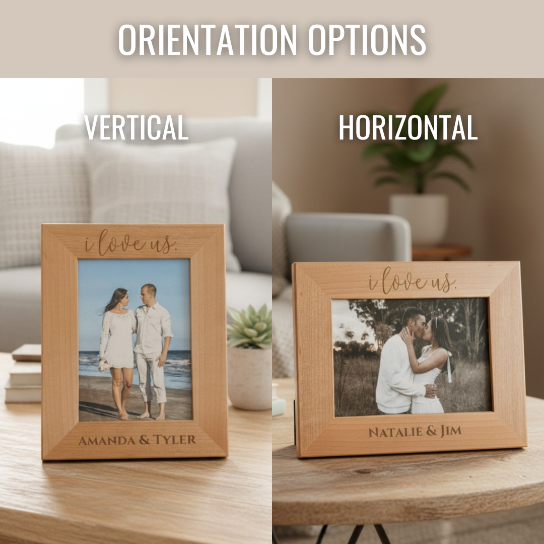 I Love Us Personalized Frame