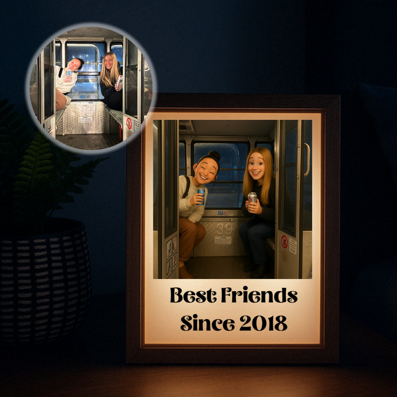 Personalized Animated Light Up Picture Frame for her, Customized Gifts for Women by Groovy Girl Gifts