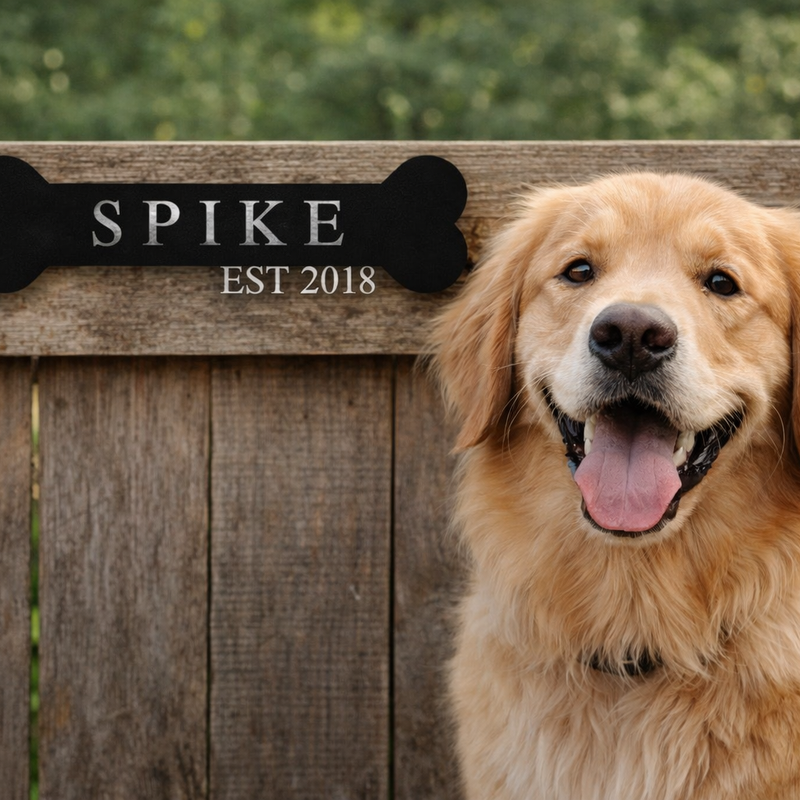 Dog's Legacy Metal Bone Sign