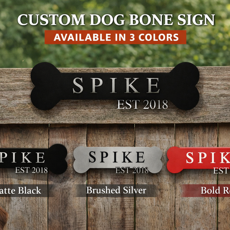 Dog's Legacy Metal Bone Sign