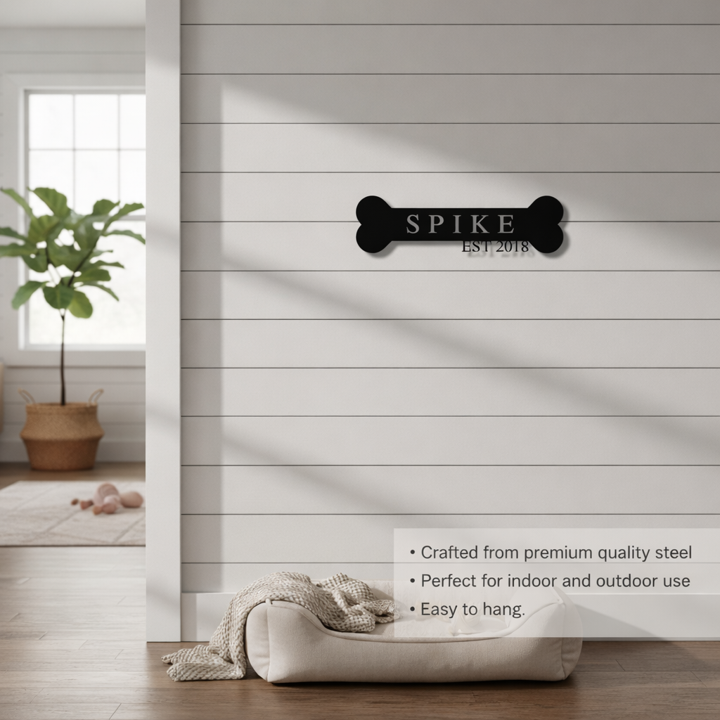 Custom Dog Metal Sign