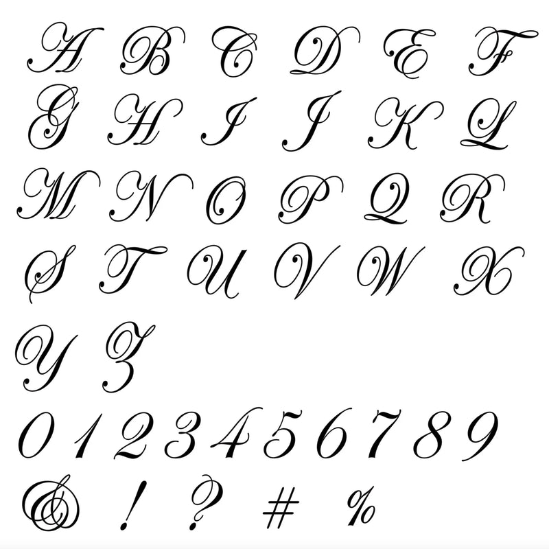 Custom Script Slate Coasters