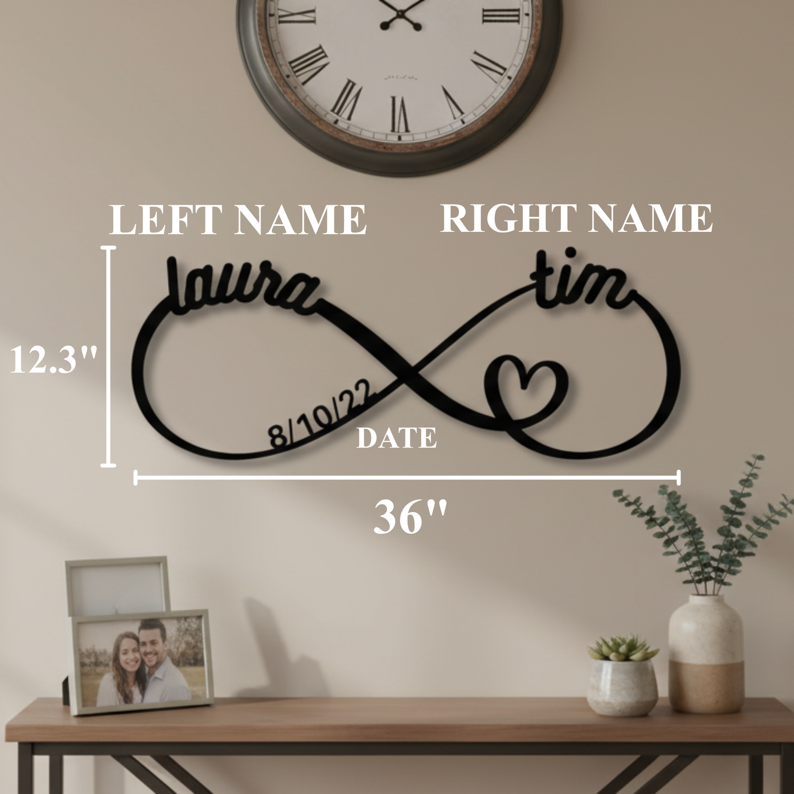 Custom Infinity Name Sign