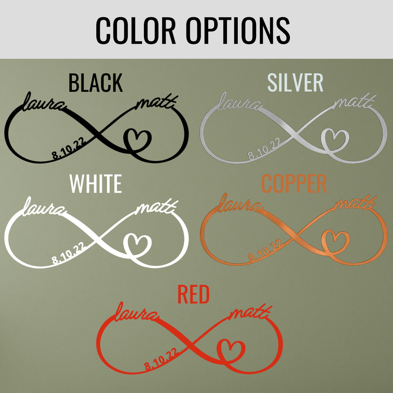 Custom Infinity Name Sign