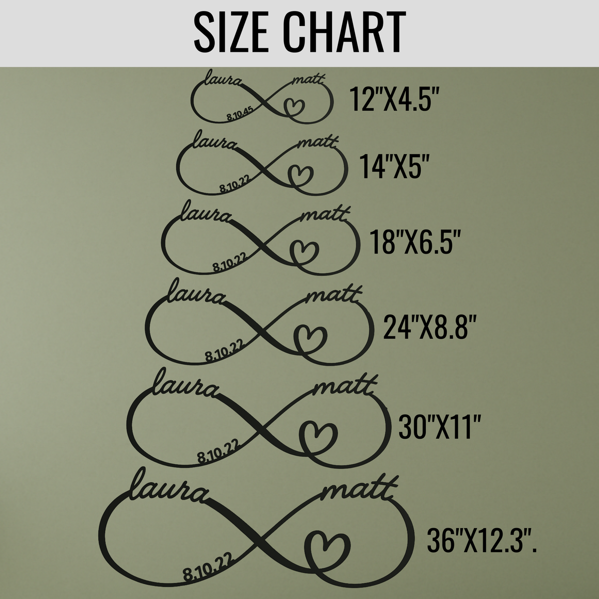 Custom Infinity Name Sign