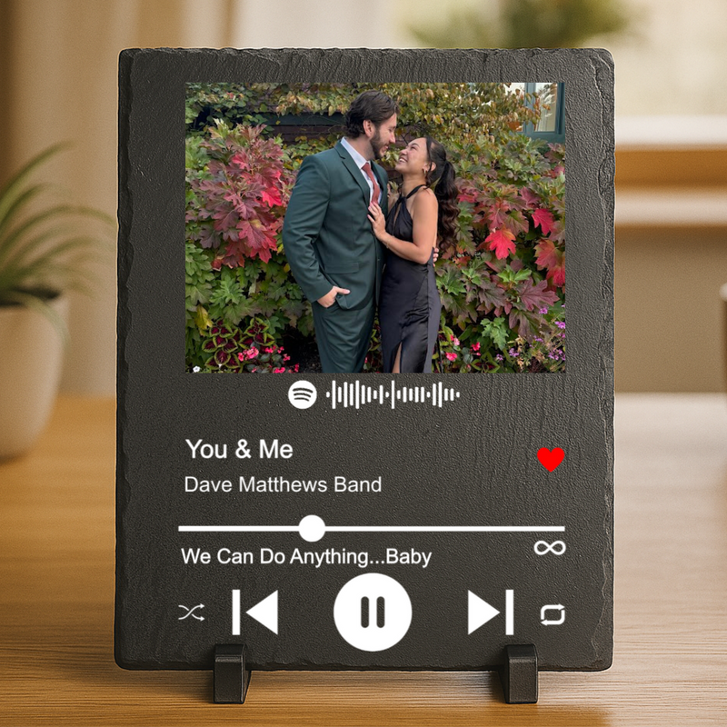 Spotify Scannable Song Slate Plaque