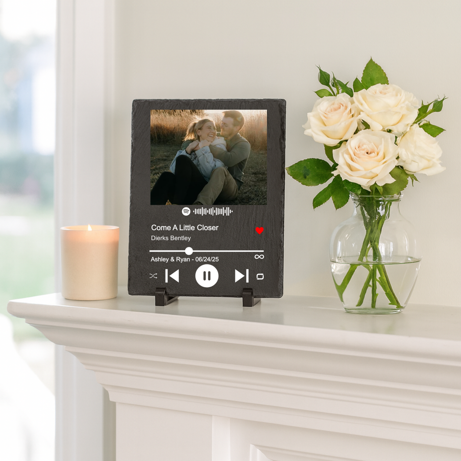 Spotify Scannable Song Slate Plaque