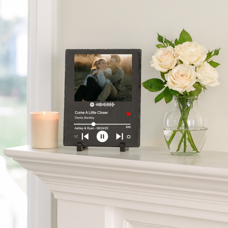 Spotify Scannable Song Slate Plaque