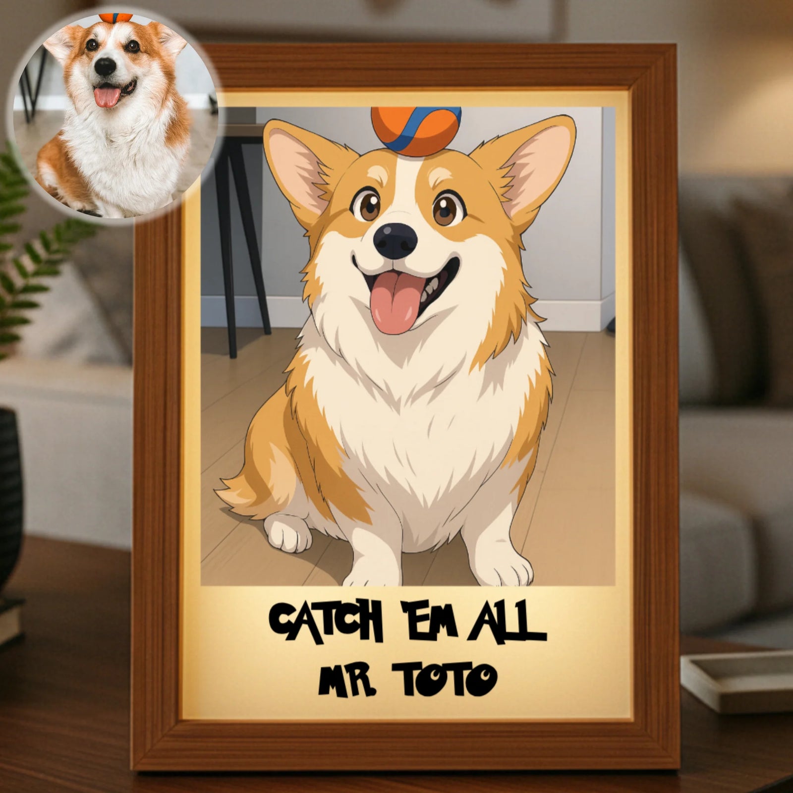 Personalized anime portrait light box Willow and Hive