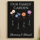Family Garden Birth Flower Canvas