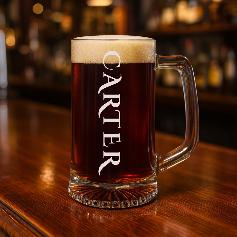 Engraved Name Beer Stein