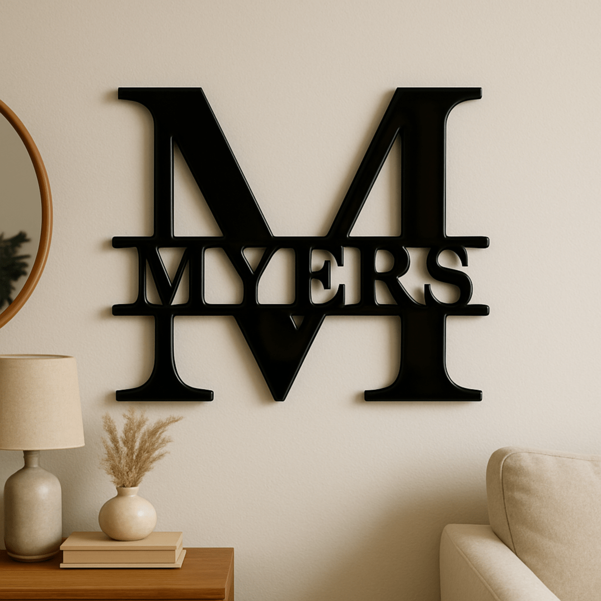 Unique Personalized Heritage Monogram Metal Sign Customized Pub Signs Gifts for Men by Groovy Guy