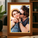 Radiant Wood-Framed Photo Keepsake